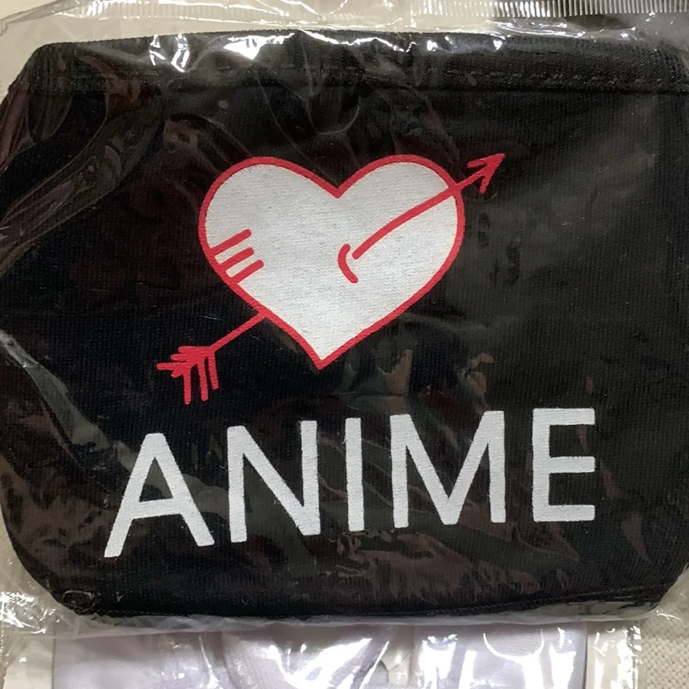 Anime Heart and Out of Money Cloth Face Mask